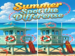 Xogo Summer Spot the Differense en liña