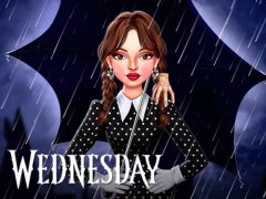 Xogo Celebrity Wednesday Addams Style en liña