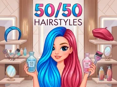 Xogo 50/50 Hairstyles en liña