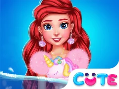 Xogo Princess Turned Into Mermaid en liña