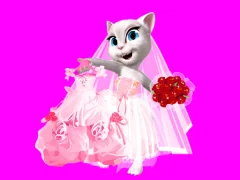 Xogo Talking Tom Angela City Wedding Boutique en liña