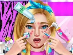 Xogo Pimple Treatment Makeover Salon en liña