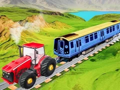 Xogo Chain Tractor Train Towing Game 3D en liña
