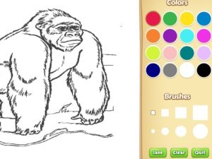 Xogo Libro para colorear de animais do zoo para nenos en liña