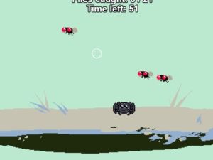 Xogo Web Slinger Insect Capture Challenge en liña
