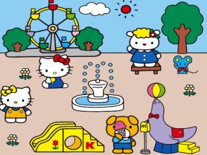 Xogo Hello Kitty: Creador de escenas en liña