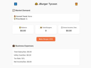 Xogo Tycoon JBurger en liña