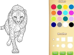 Xogo Libro para colorear animais salvaxes en liña