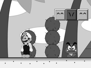 Xogo Super Mario Land dentro de Scratch en liña
