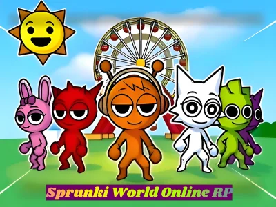 Xogo Sprunki World Online RP - Play with Friends! en liña