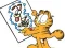 Xogo Garfield connects the dots en liña