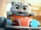 Xogo Jigsaw Puzzle: Cat Racing Driver en liña