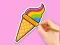 Xogo Coloring Book: Rainbow Ice Cream en liña