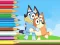 Xogo Coloring Book: Bluey And Bingo Holiday en liña