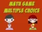 Xogo Math Game Multiple Choice en liña