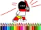 Xogo Back To School: Hero Coloring Book en liña