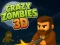 Xogo Crazy Zombies 3D en liña