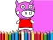 Xogo Back To School Coloring Book Pig en liña