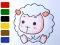 Xogo Baby sheep ColoringBook en liña