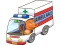 Xogo Cartoon Ambulance Puzzle en liña