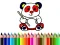 Xogo Back To School: Panda Coloring en liña