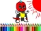 Xogo Back To School: Mask Boy Coloring en liña