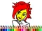 Xogo Back To School: Cute Girl Coloring en liña