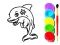 Xogo Dolphin Coloring Book en liña