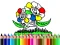 Xogo Back to School: Flowers Coloring en liña