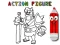 Xogo Back To School: Action Figure Coloring en liña