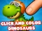 Xogo Click And Colors Dinosaurs en liña