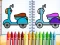 Xogo Cute Bike Coloring Book en liña
