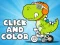 Xogo Click And Color Dinosaurs en liña