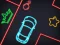 Xogo Neon Car Puzzle en liña