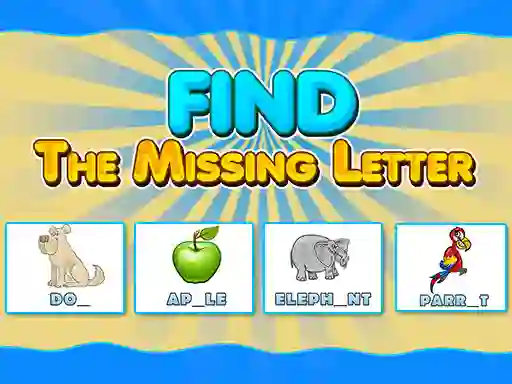 Xogo Find The Missing Letter en liña