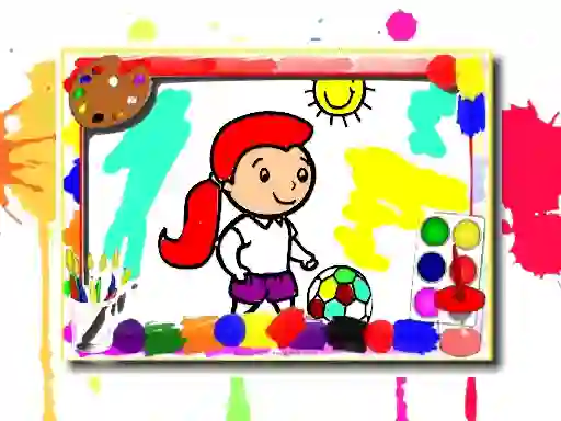 Xogo Football Coloring Book en liña