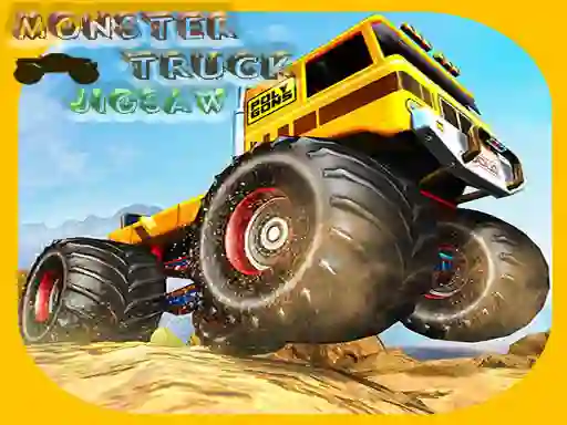 Xogo Monster Trucks Jigsaw en liña