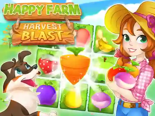 Xogo Happy Farm Harvest Blast en liña