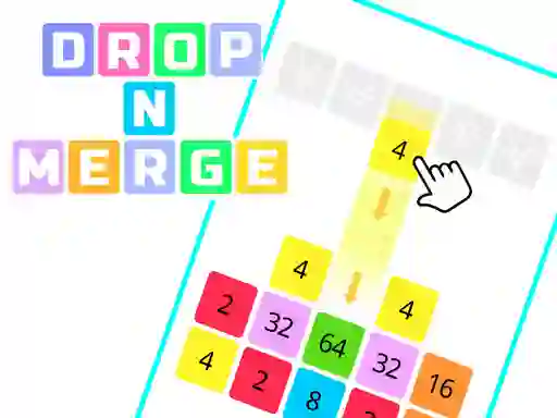 Xogo Drop N Merge Blocks en liña