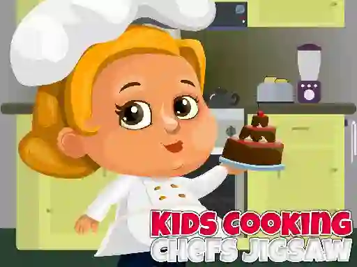 Xogo Kids Cooking Chefs Jigsaw en liña
