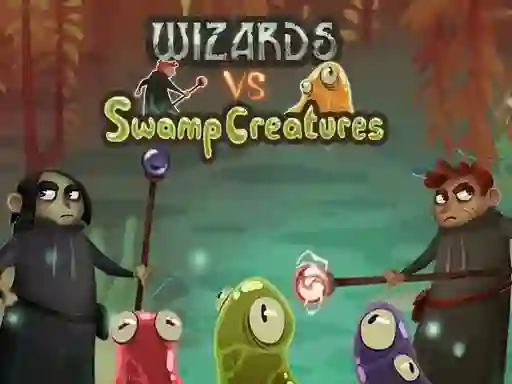 Xogo Wizards vs swamp creatures en liña