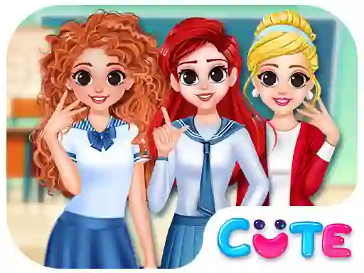 Xogo BFF Princess Back To School en liña