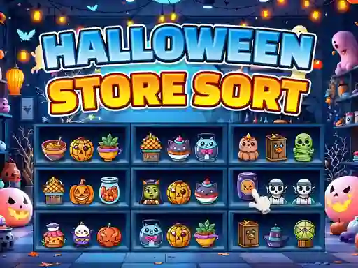 Xogo Halloween Store Sort en liña