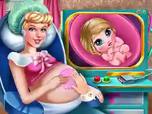 Xogo Cinderella Pregnant Check-Up en liña