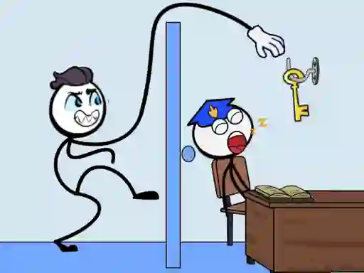 Xogo Stickman Troll Thief Puzzle en liña