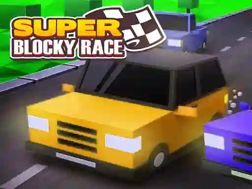 Xogo Super Blocky Race en liña