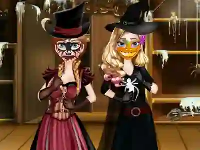 Xogo Sisters Halloween Preparations en liña