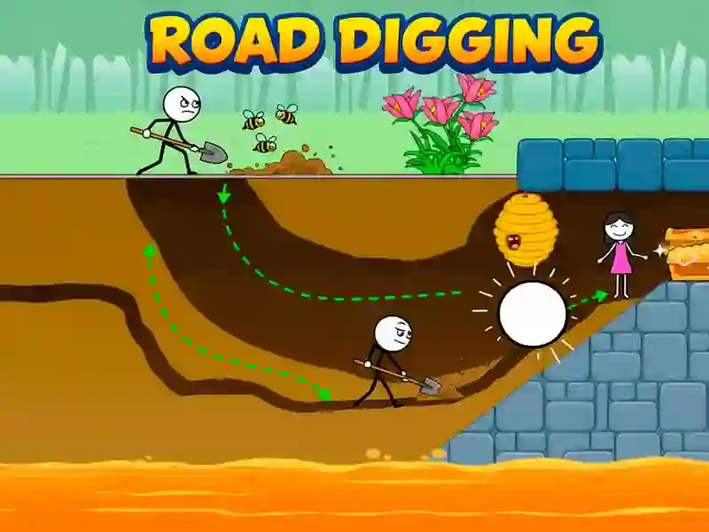 Xogo Road Digging en liña