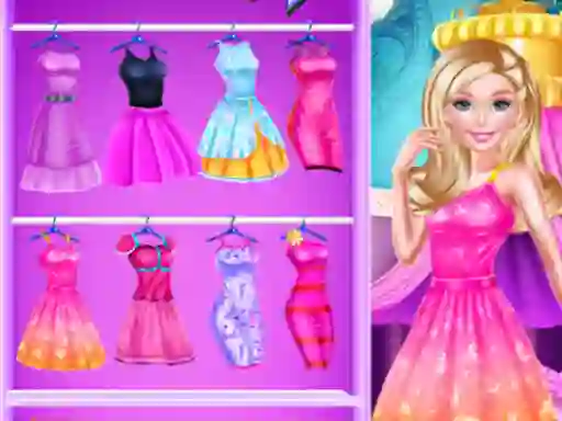 Xogo Barbie Fashion Closet en liña
