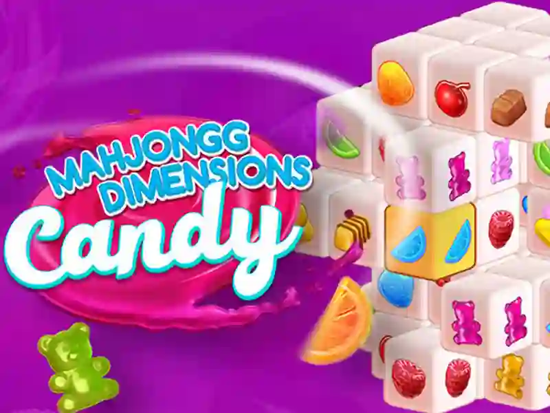 Xogo Candy 3D Mahjong en liña